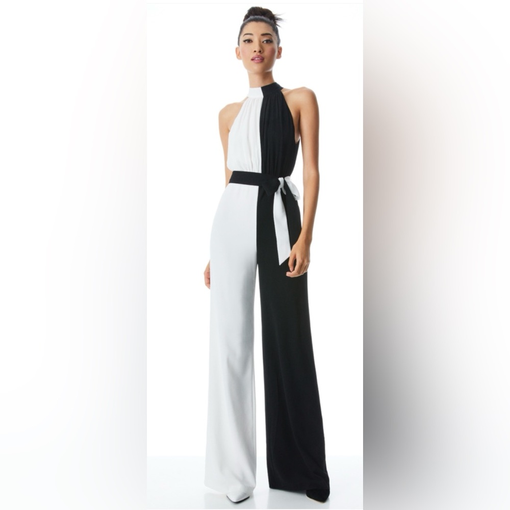Alice + Olivia Elegant Black and White Women's Dress
